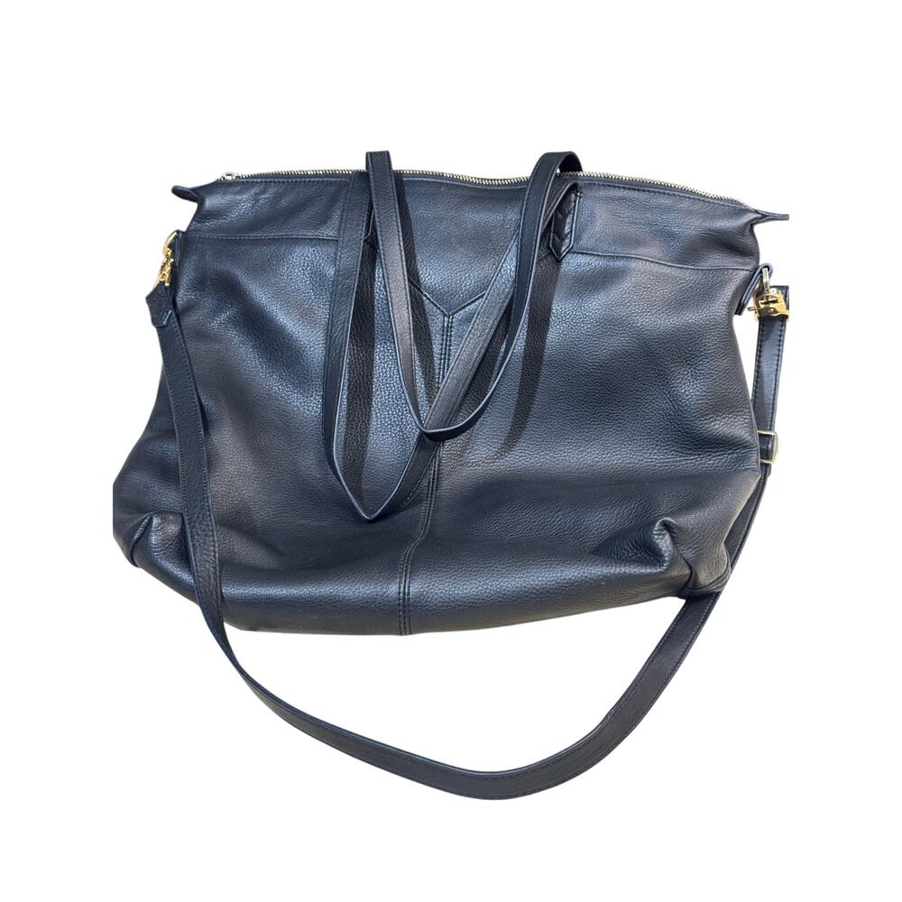 Stella and dot Covet black leather tote